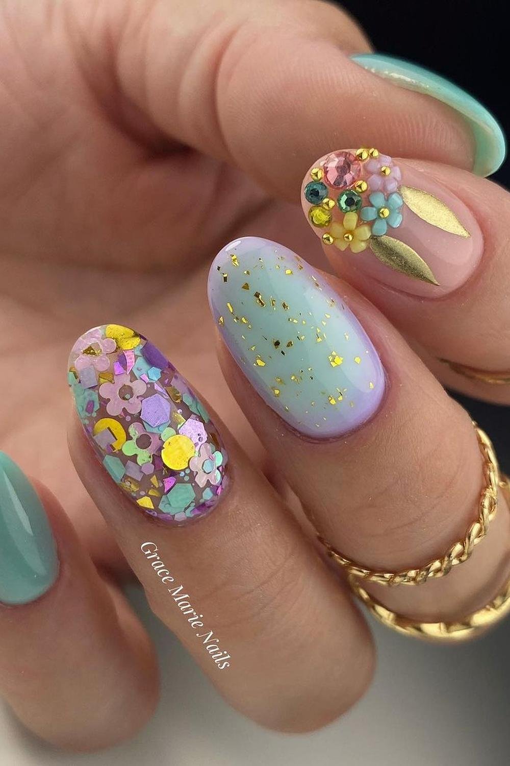 26 - Picture of Whimsical Nails