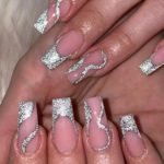 silver glitter nails 18